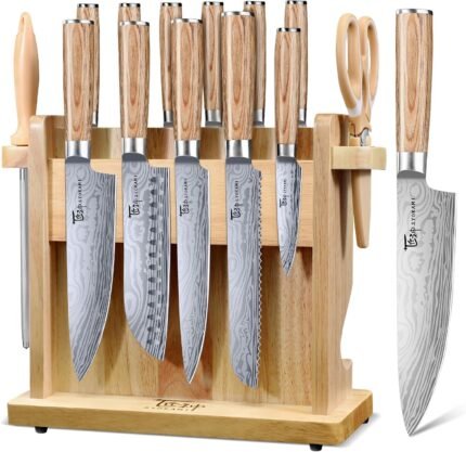 SYOKAMI 2026 Upgrade Japanese Kitchen Knife Set